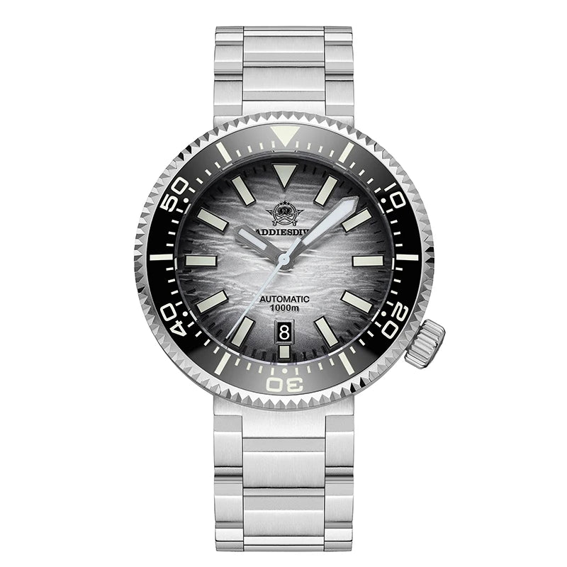 ADDIESDIVE 46mm Men Dive Watch New Vintage NH35 Automatic Mechanical Watch Sapphire Waterproof 1000m Diving BGW9 Lume AD2069