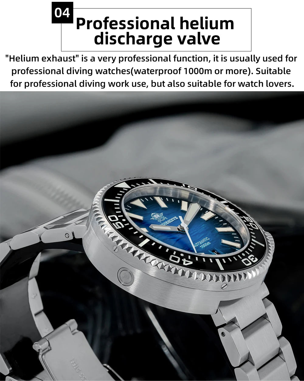 ADDIESDIVE 46mm Men Dive Watch New Vintage NH35 Automatic Mechanical Watch Sapphire Waterproof 1000m Diving BGW9 Lume AD2069