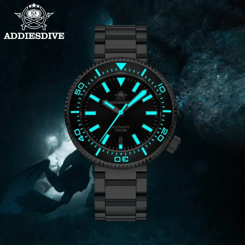 ADDIESDIVE 1000m Dive Watch Luxury Sapphire Men's Watches Waterproof luminous MY-H6 reloj hombre Automatic Mechanical Wristwatch