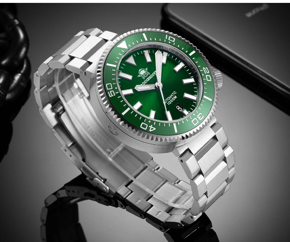 ADDIESDIVE 1000m Dive Watch Luxury Sapphire Men's Watches Waterproof luminous MY-H6 reloj hombre Automatic Mechanical Wristwatch