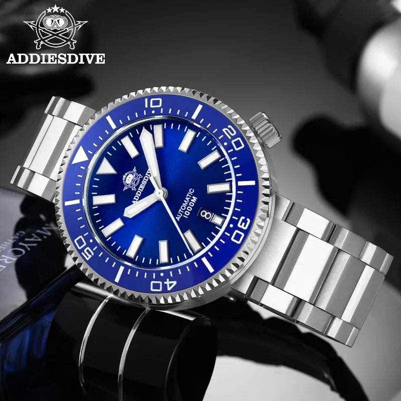 ADDIESDIVE 1000m Dive Watch Luxury Sapphire Men's Watches Waterproof luminous MY-H6 reloj hombre Automatic Mechanical Wristwatch