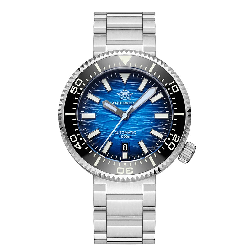 ADDIESDIVE 46mm Men Dive Watch New Vintage NH35 Automatic Mechanical Watch Sapphire Waterproof 1000m Diving BGW9 Lume AD2069